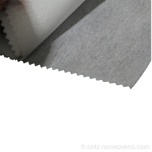 Tissu entrelacé 100% polyester non tissé